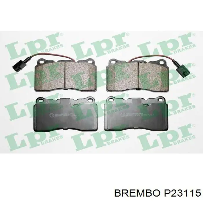 Comprar P23115 Brembo Pastillas delanteras de freno