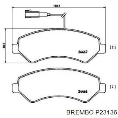 Pastillas freno delanteras Brembo P23136 precio, desde 40,81 EUR
