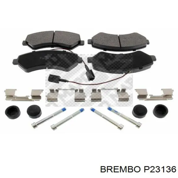 Comprar P23136 Brembo Pastillas delanteras de freno