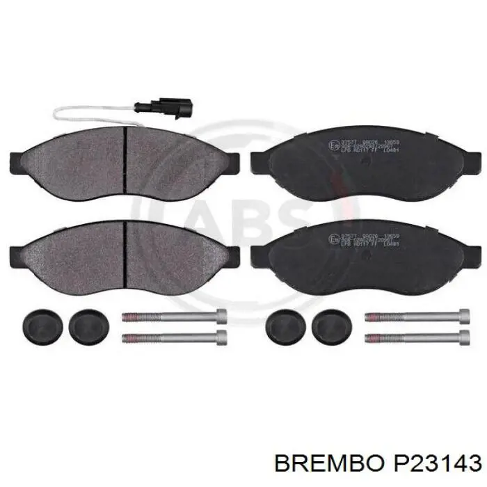 Pastillas de freno delanteras Brembo P23143