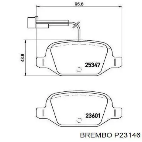 P23146 Brembo pastillas de freno delanteras