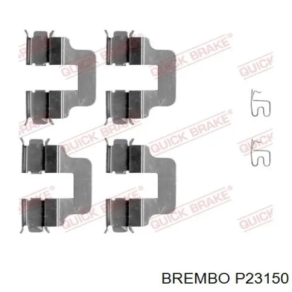 P 23 150 Brembo pastillas de freno traseras