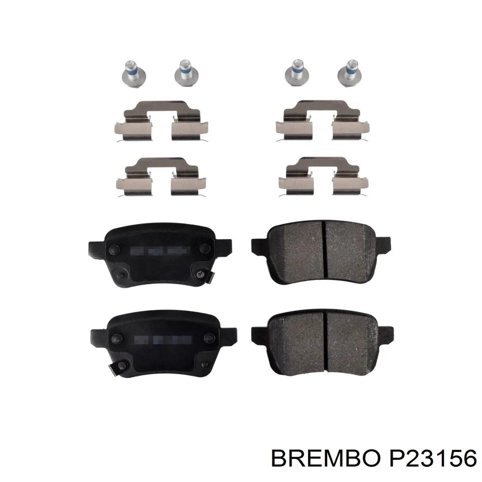 P 23 156 Brembo pastillas de freno traseras