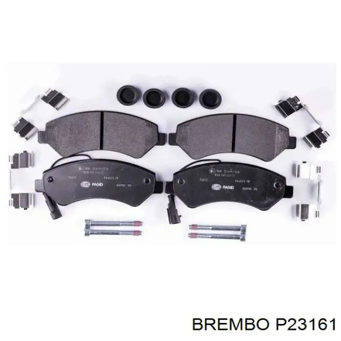 P 23 161 Brembo pastillas de freno delanteras