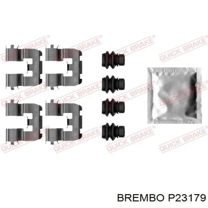 P23179 Brembo Pastillas freno traseras