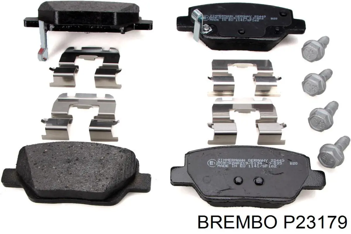 Pastillas traseras de freno Brembo P23179 precio, desde 23,56 EUR