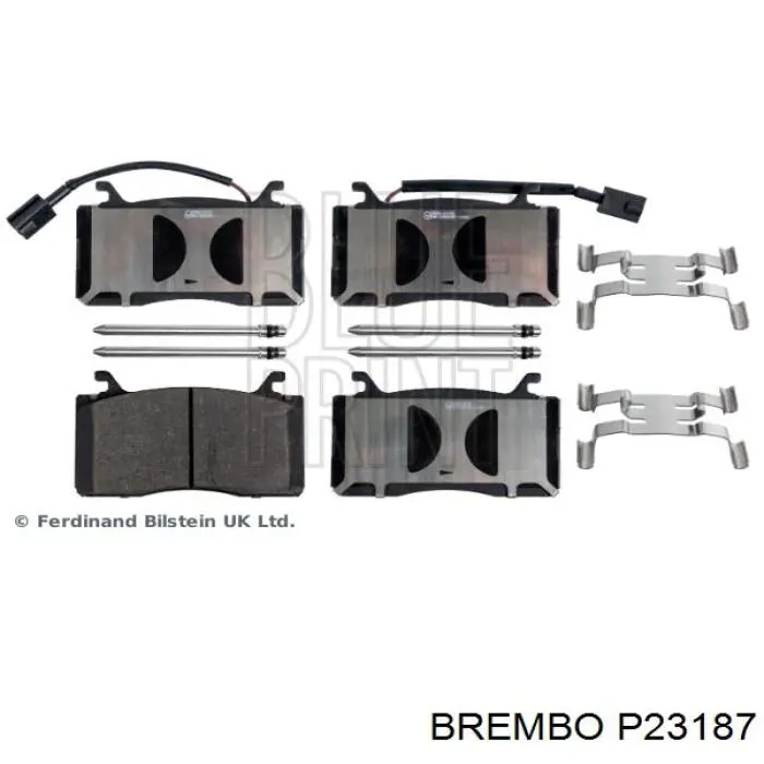 Comprar P23187 Brembo Pastillas delanteras de freno
