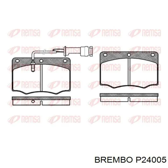 P24005 Brembo pastillas de freno delanteras