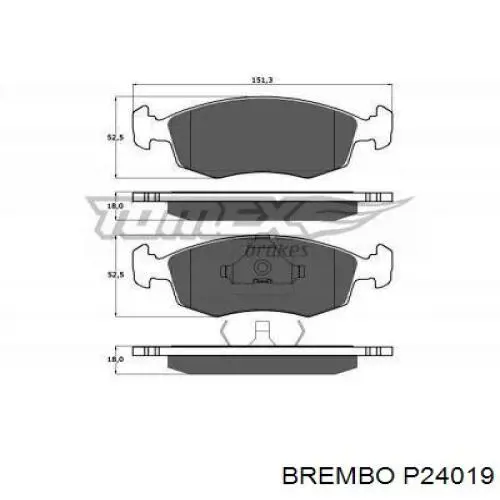 Pastillas de freno delanteras Fiat Punto 2 188