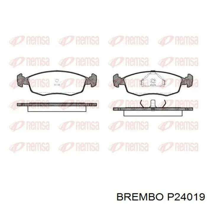 Pastillas de freno delanteras Fiat Punto 2 188