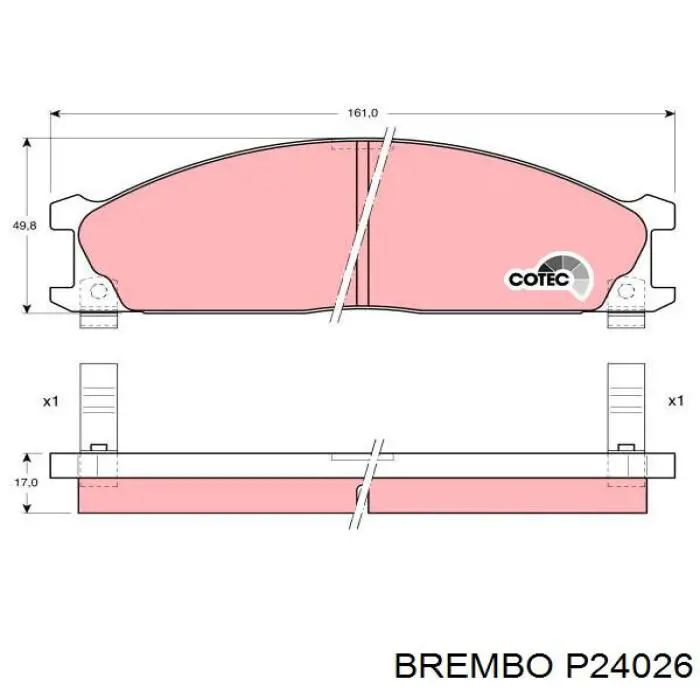 Pastillas de freno delanteras Nissan Terrano 1 WD21