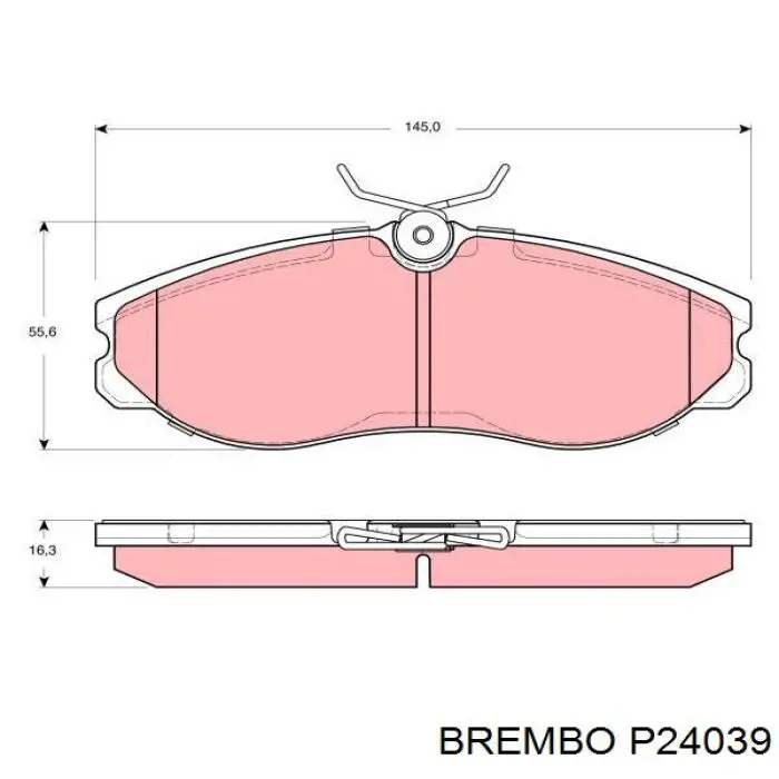 Pastillas de freno P24039 Brembo