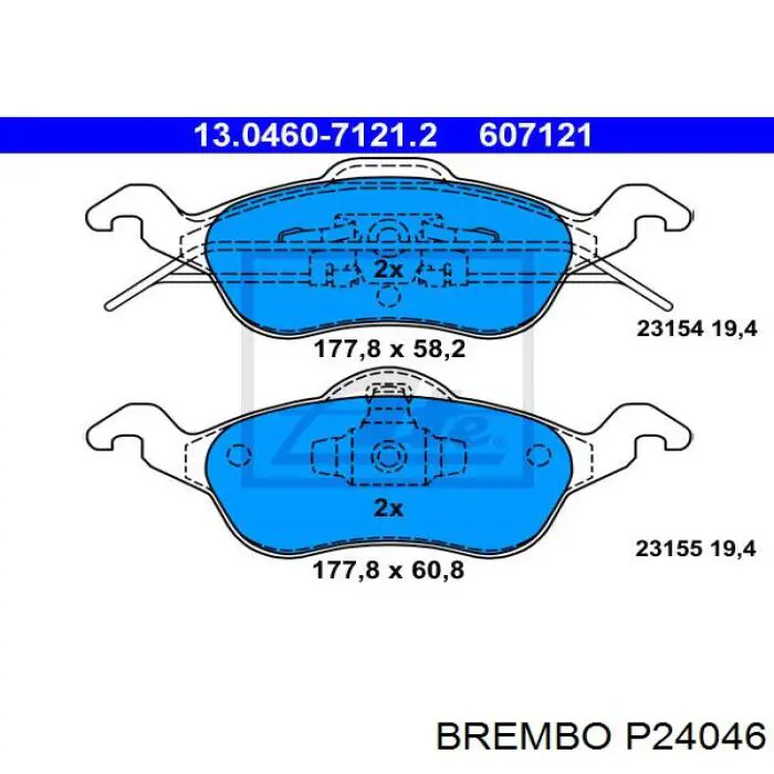 Pastillas de freno P24046 Brembo