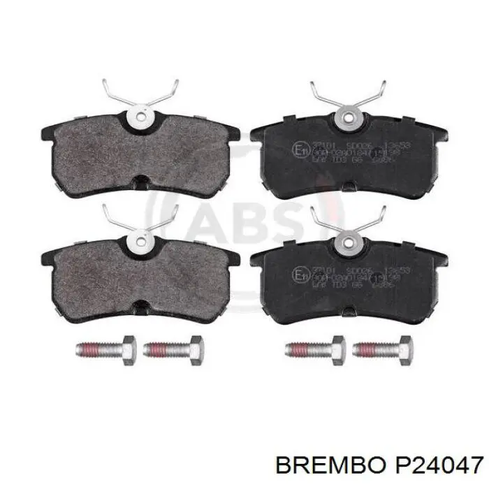 Comprar P24047 Brembo Pastillas de freno traseras