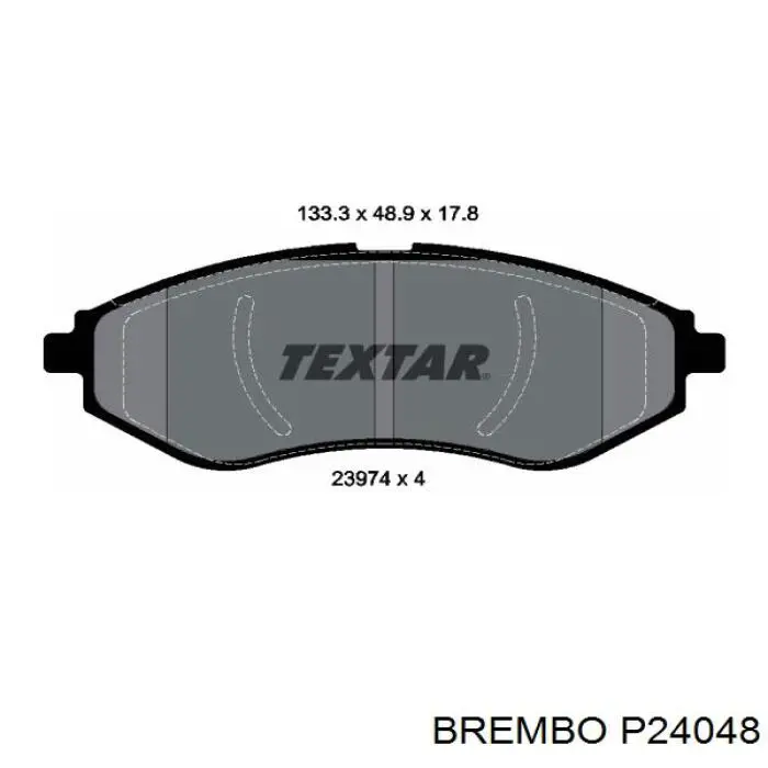 Comprar P24048 Brembo Pastillas delanteras de freno