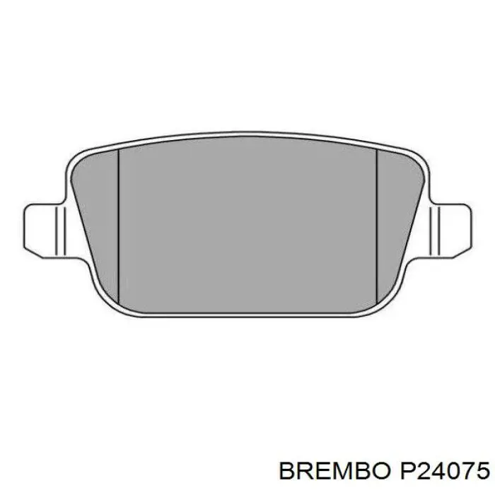 Pastillas de freno traseras P24075 Brembo