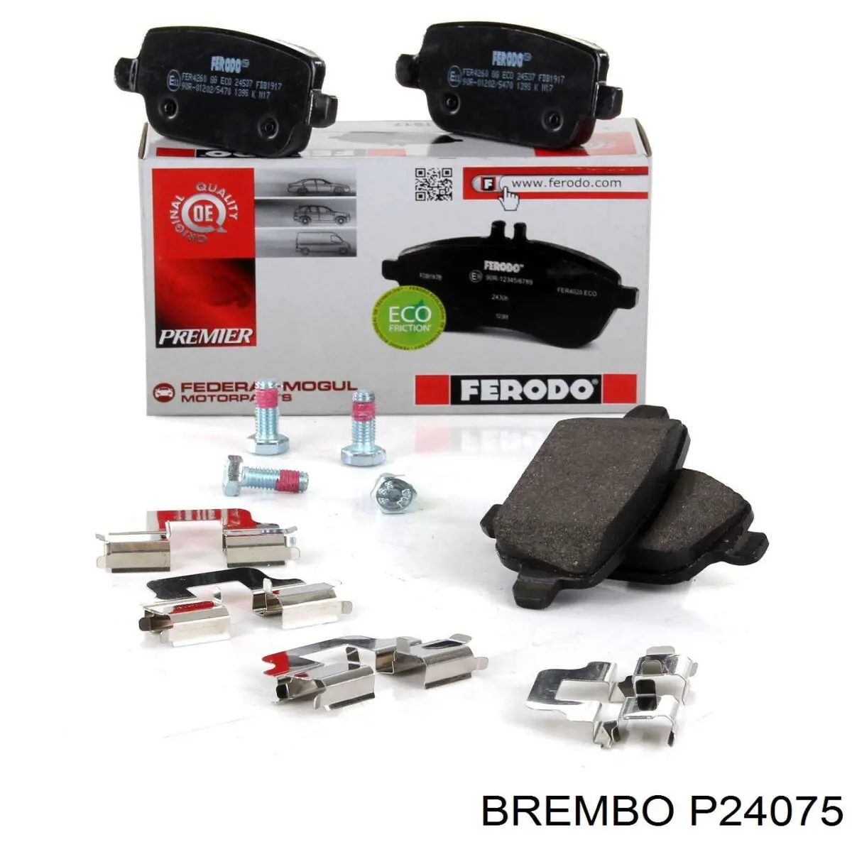 P24075 Brembo Pastillas freno traseras