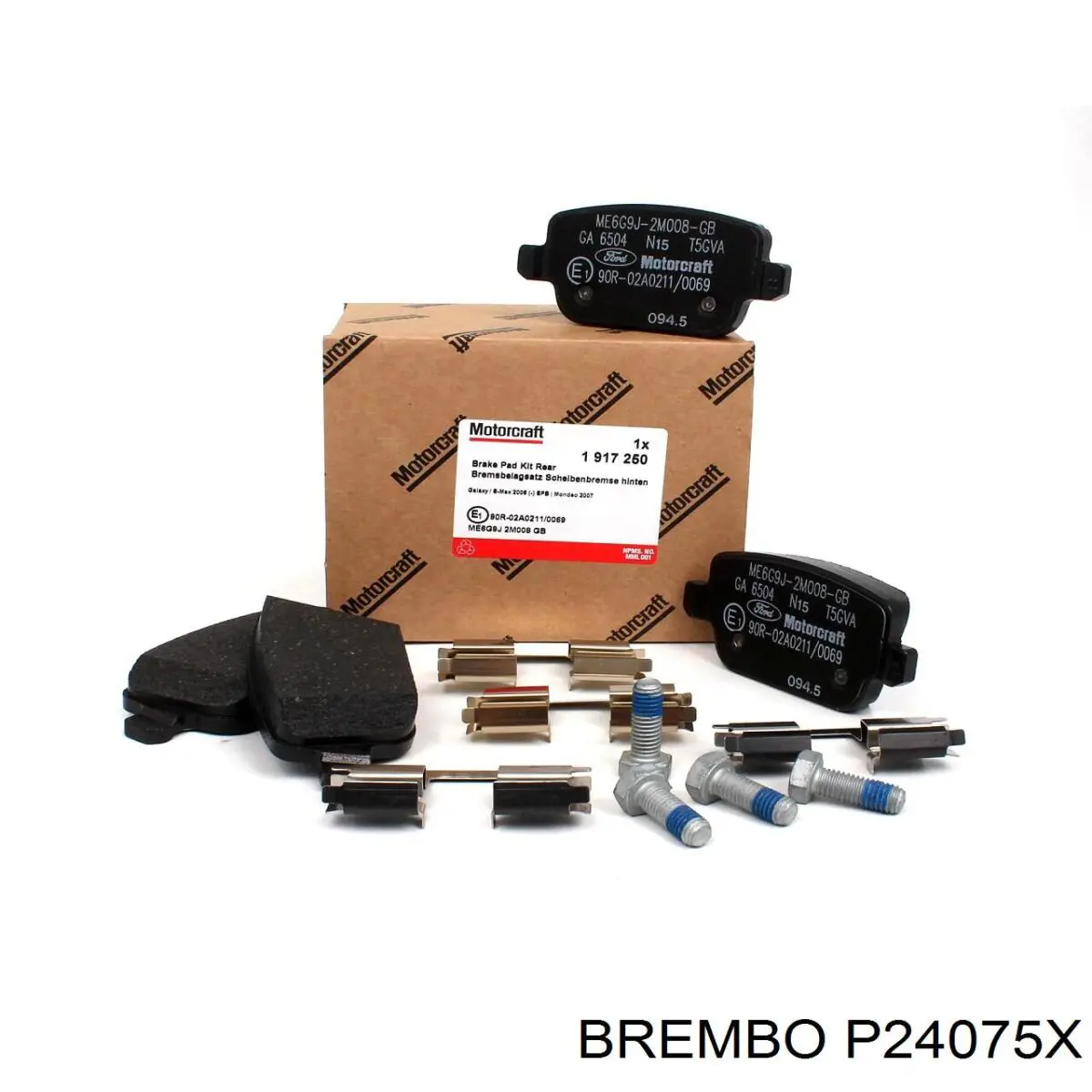 P24075X Brembo pastillas de freno traseras