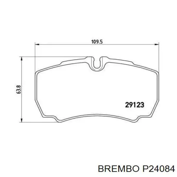 P24084 Brembo pastillas de freno traseras