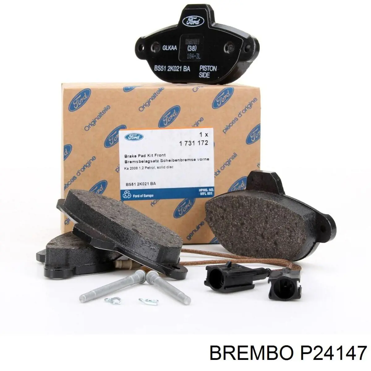 Pastillas de freno delanteras Brembo P24147