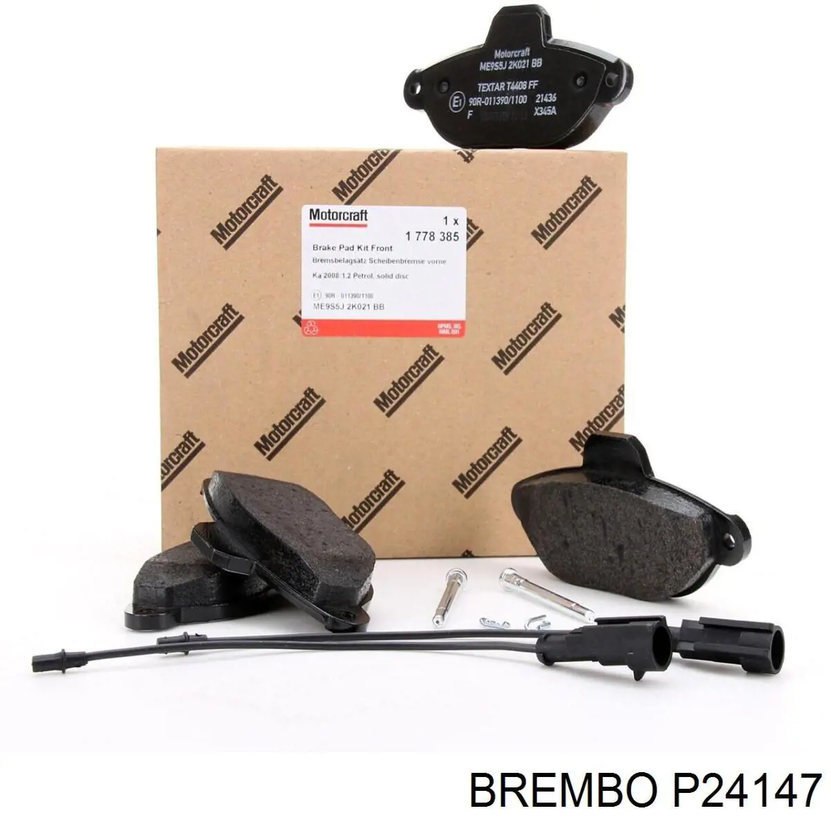 P24147 Brembo Pastillas delanteras