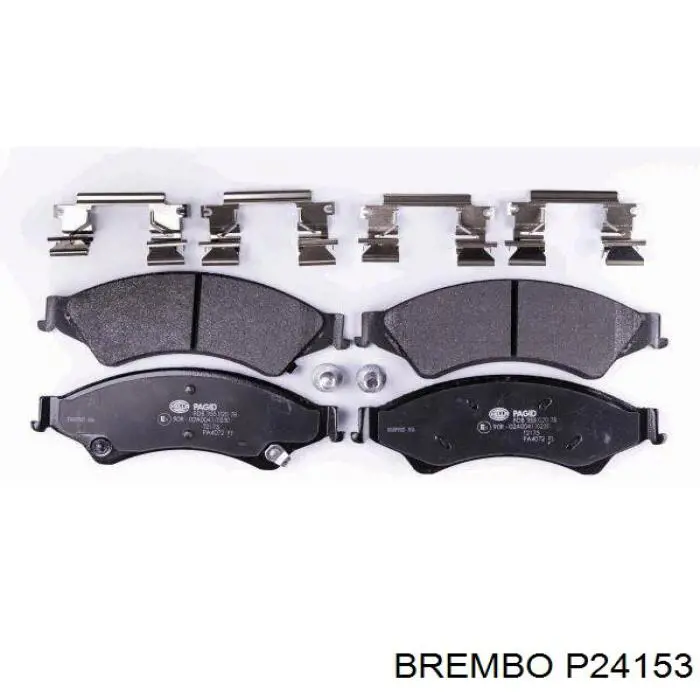 P24153 Brembo pastillas de freno delanteras