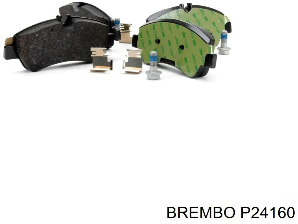 Pastillas de freno traseras P24160 Brembo
