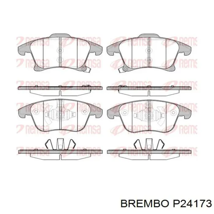 Comprar P24173 Brembo Pastillas delanteras de freno