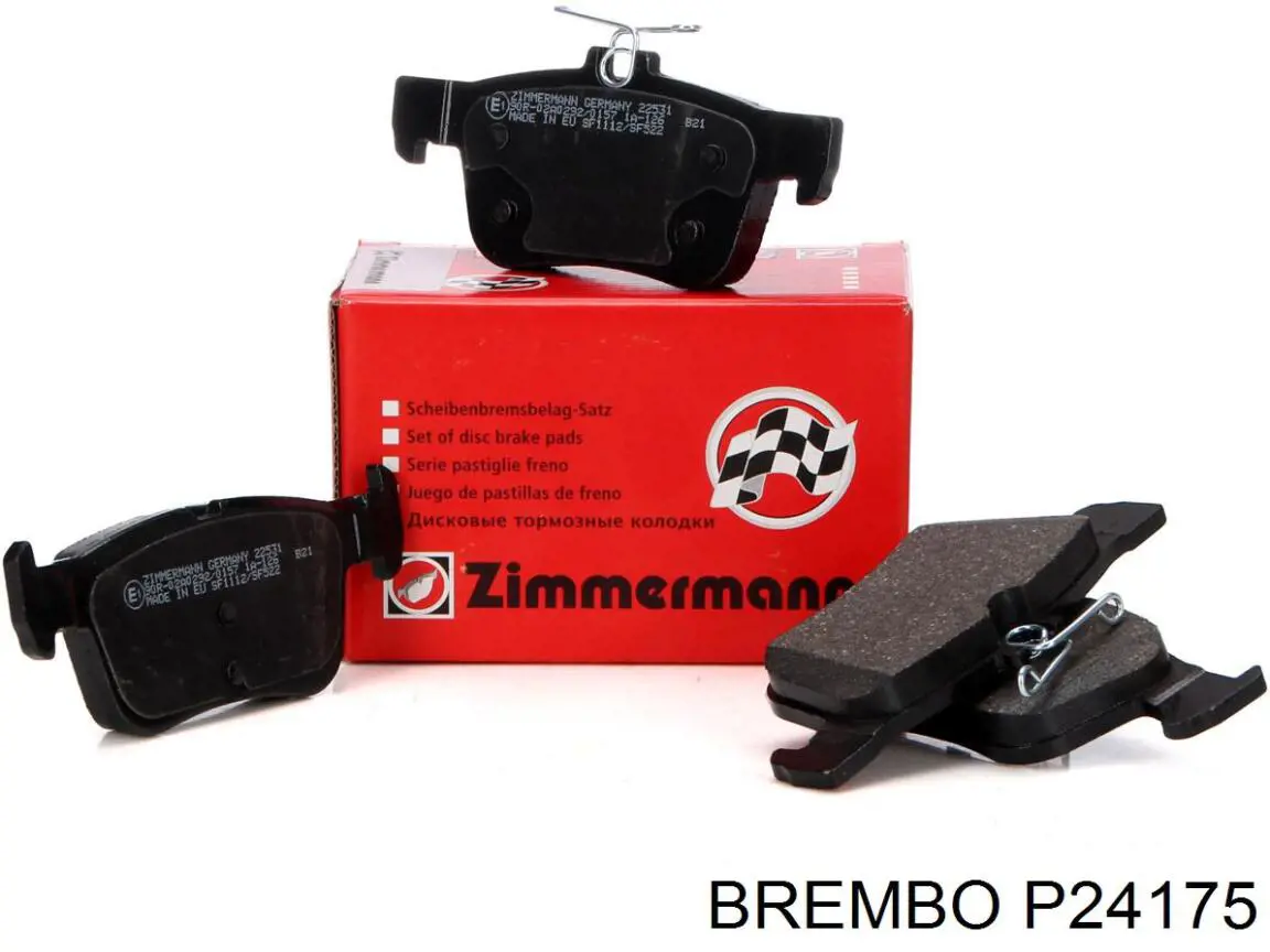 Comprar P24175 Brembo Pastillas de freno traseras