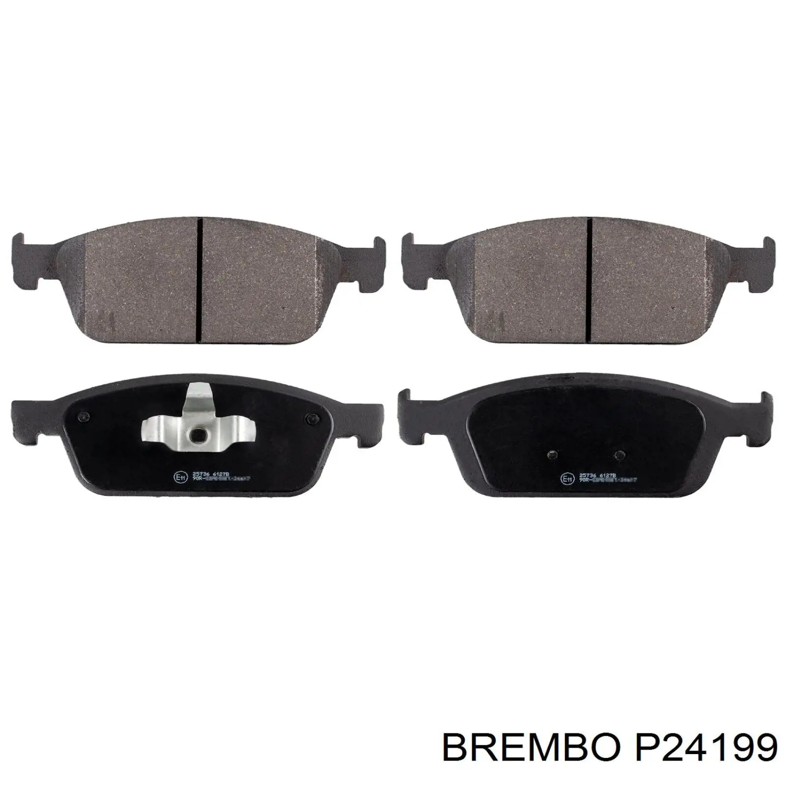 P 24 199 Brembo pastillas de freno delanteras