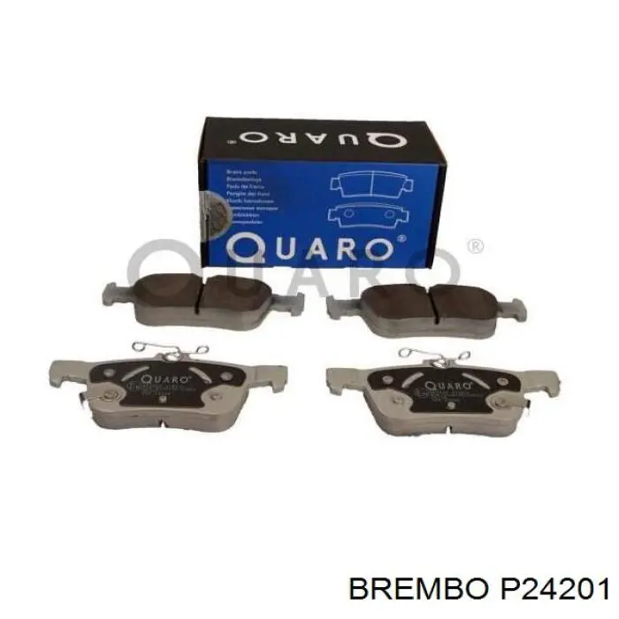 Pastillas de freno traseras P24201 Brembo