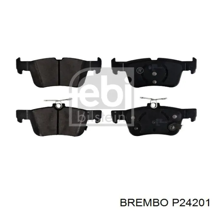 P24201 Brembo pastillas de freno traseras