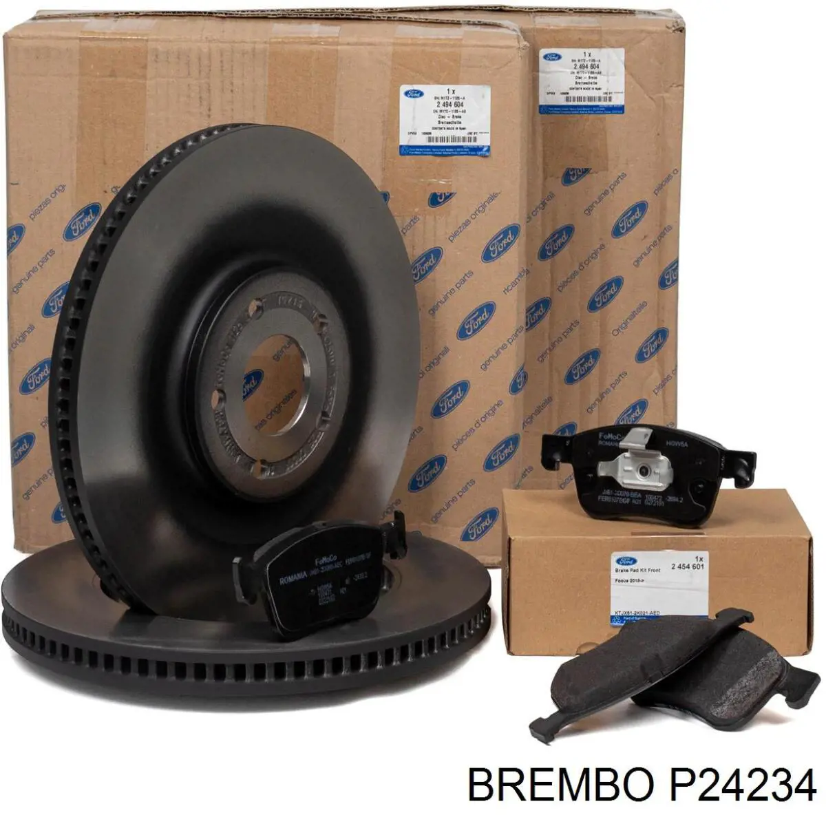 P 24 234 Brembo pastillas de freno delanteras