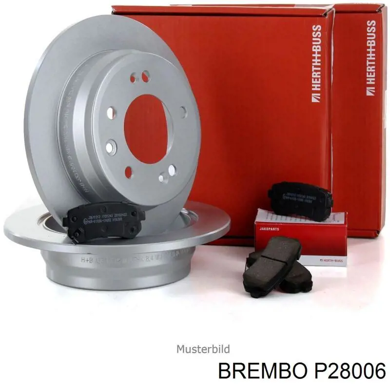 P28006 Brembo pastillas de freno delanteras