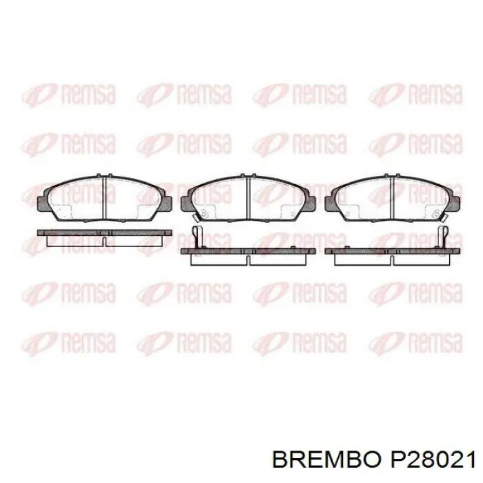 Pastillas de freno delanteras Brembo P28021