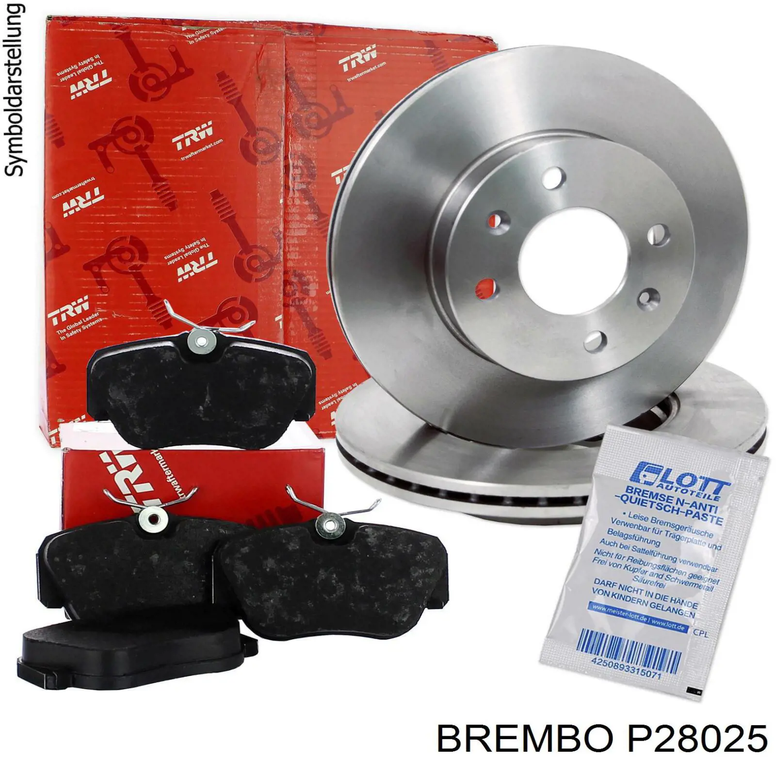 P28025 Brembo pastillas de freno traseras