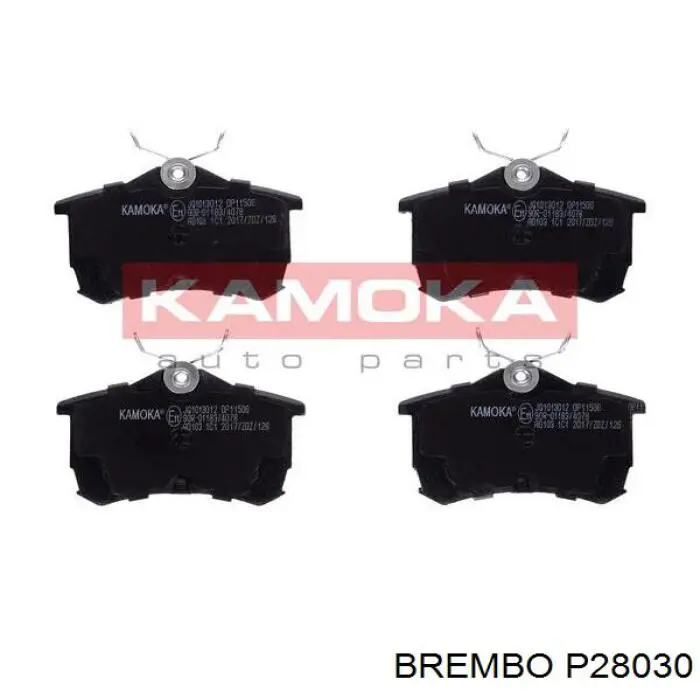 Comprar P28030 Brembo Pastillas de freno traseras