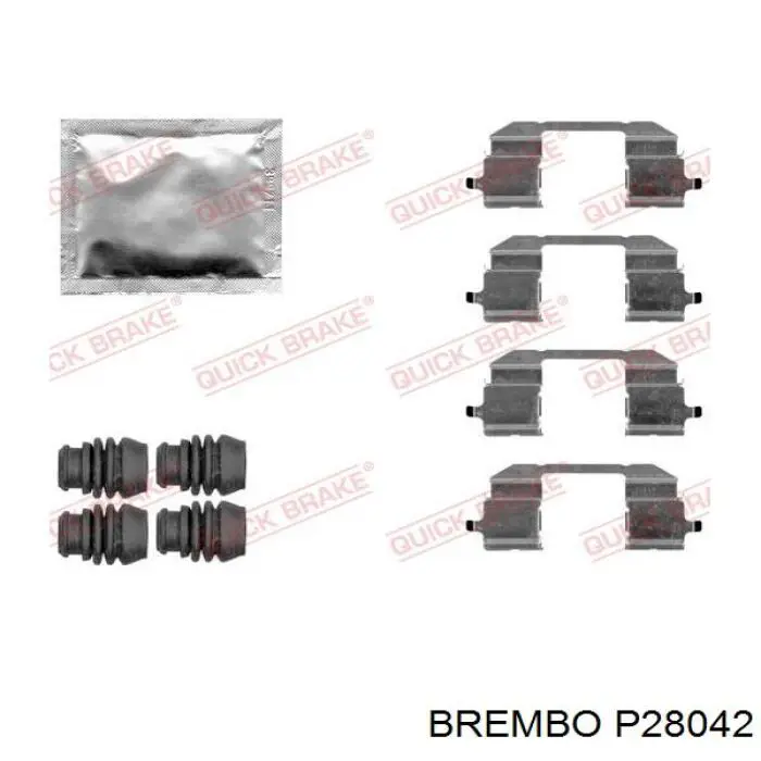 Comprar P28042 Brembo Pastillas delanteras de freno