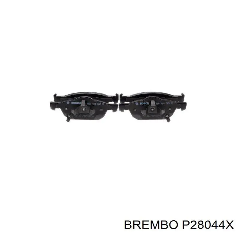 Pastillas freno delanteras Brembo P28044X precio, desde 31,08 EUR