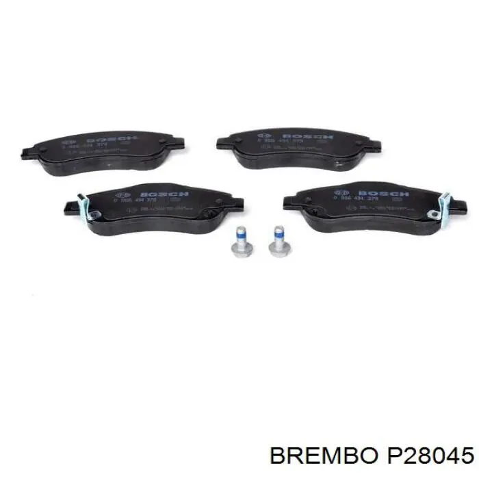 Comprar P28045 Brembo Pastillas delanteras de freno