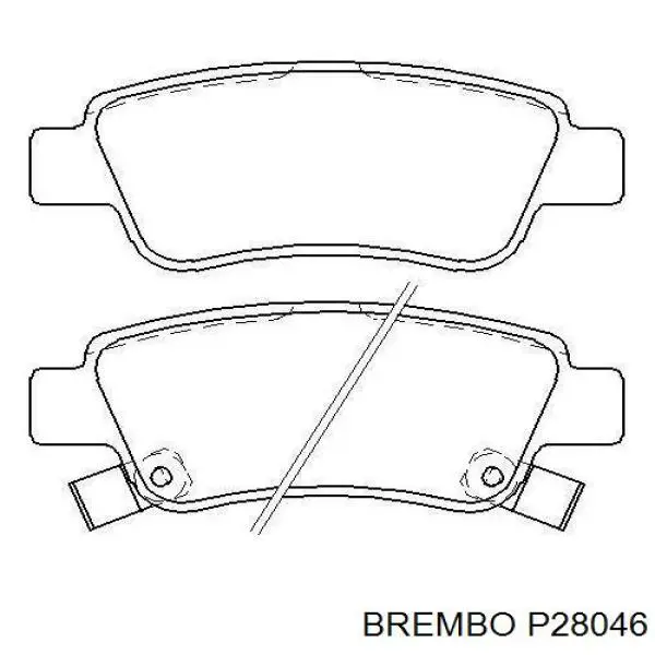 Pastillas traseras de freno Brembo P28046 precio, desde 28,00 EUR
