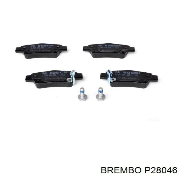Comprar P28046 Brembo Pastillas de freno traseras