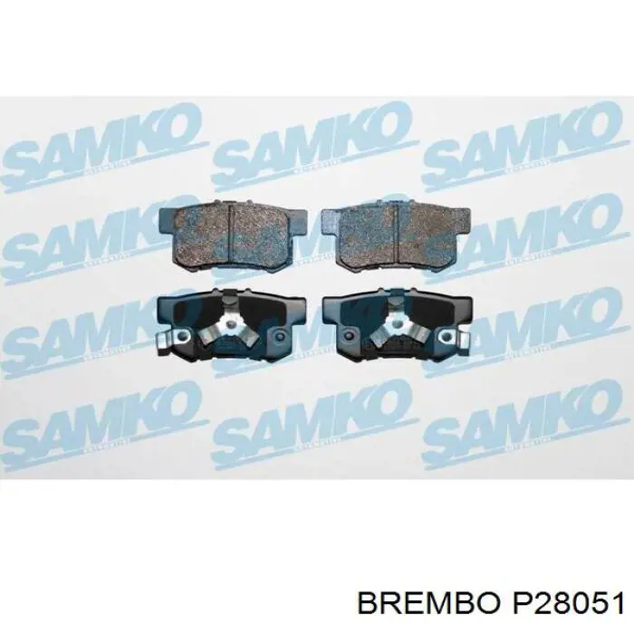 Pastillas de freno traseras P28051 Brembo