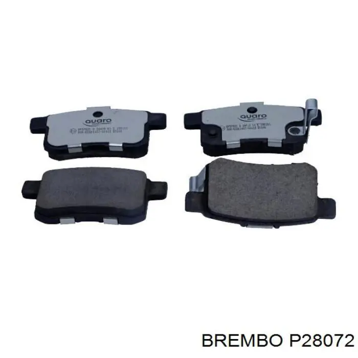 Pastillas de freno traseras P28072 Brembo