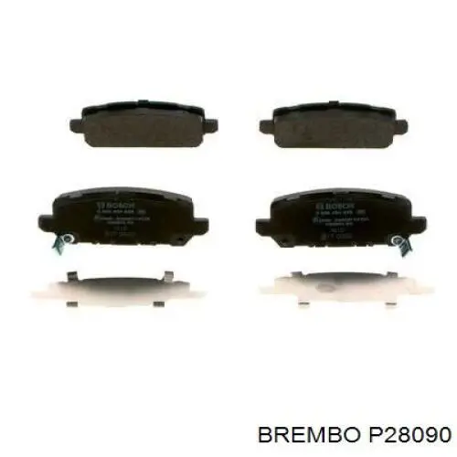 Pastillas de freno traseras P28090 Brembo