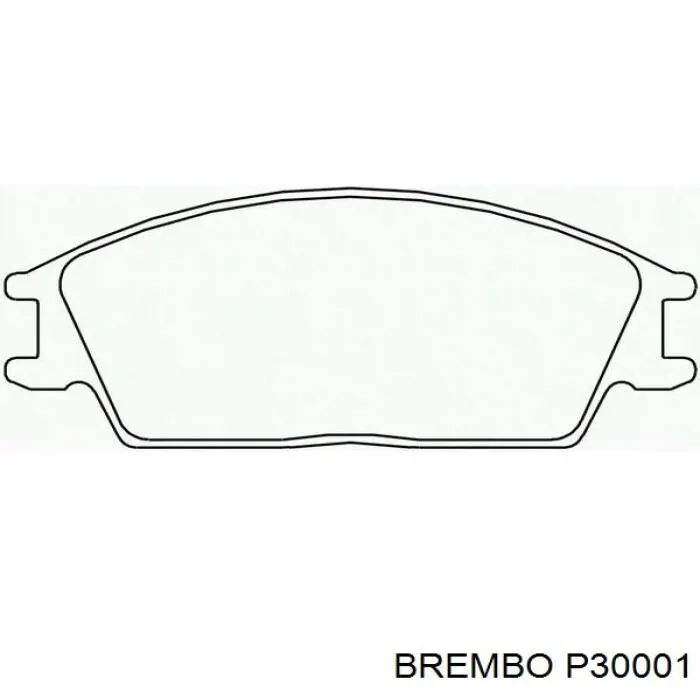 P30001 Brembo pastillas de freno delanteras