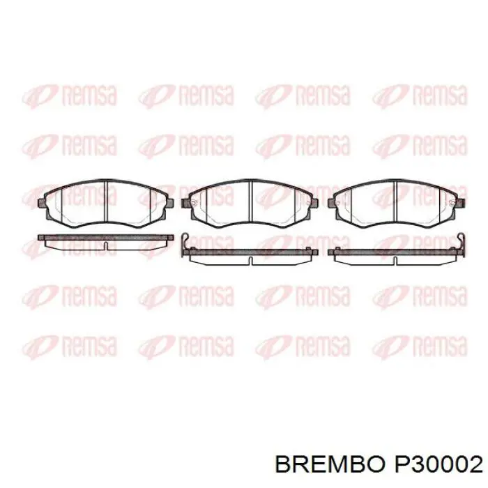 Comprar P30002 Brembo Pastillas delanteras de freno