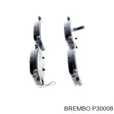 Comprar P30008 Brembo Pastillas de freno traseras