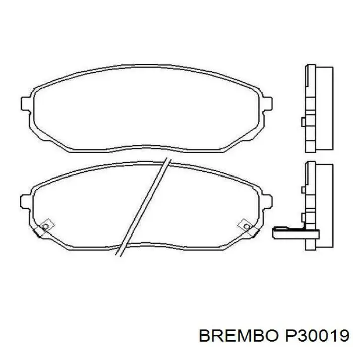 Pastillas de freno P30019 Brembo