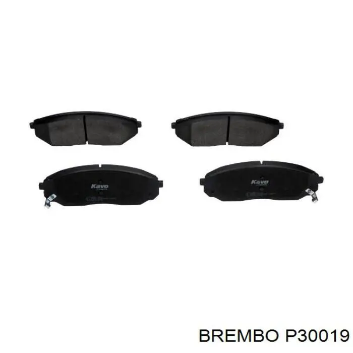 Pastillas de freno delanteras Brembo P30019